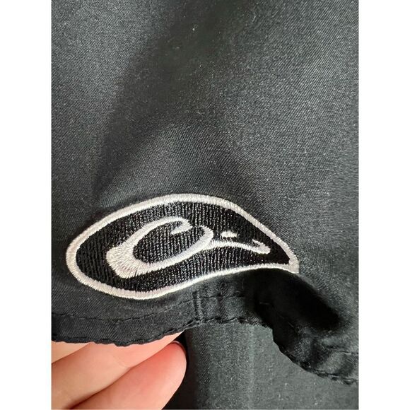 Drake Mens Black Button Up Shirt Size Small - Picture 4 of 5